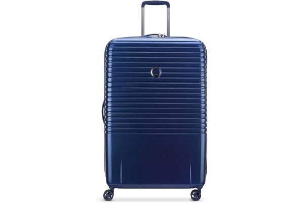 DELSEY Paris - Caumartin Plus - Valise Grande Taille Rigide - 76x54x29 cm - 107 litres - L - Bleu Acier