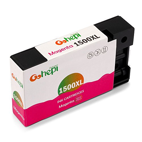 Gohepi 1500XL Kompatibel für Druckerpatronen Canon PGI-1500XL, 2 Schwarz/Blau/Rot/Gelb 5er-Pack Arbeiten mit Canon Maxify MB2350 MB2050 MB2300 MB2000 MB2150 MB2755 MB2155 MB2750 Patronen - 4