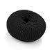 Large Black Hair Bun Shaper Former Donut Ring Styler