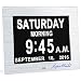 Produktbild SUPERWORLD® 8" Digital Wecker,Digitaler Kalender Tag Uhr Für Demenz sehschwachen Gelesen Werden,Kinder, Senioren, Sehschwache und Alzheimer Patienten -Großer Schrift Elektronischer Kalender Tag Uhr,Weihnachts Geschenke - Erinnerung an die Medikamenteneinnahme