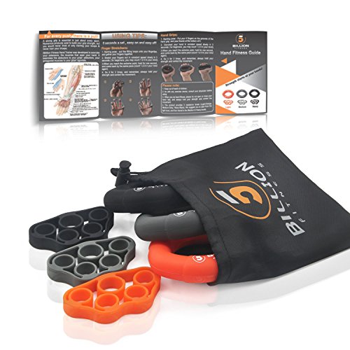 PROCIRCLE Handgreifer Strengthener & Finger Stretcher – Krafttrainer für Unterarmübung, Gitarrenfinger-Verstärker und Klettern – 3 Wahl - 2