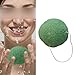 Green Natural Konjac Konnyaku Jelly Fiber Face Cleansing Wash Sponge Puff Hot