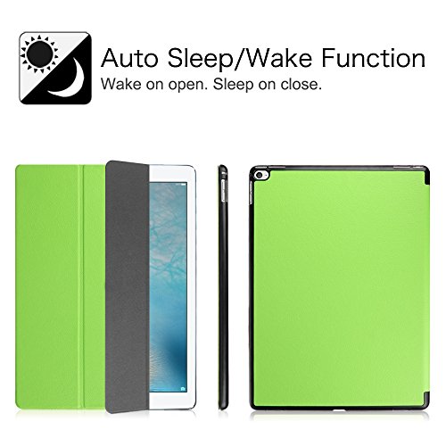 Fintie iPad Pro 12.9 Zoll Hülle – Ultra Schlank Superleicht Ständer Schutzhülle SmartShell Cover Case Tasche mit Auto Schlaf / Wach Funktion für Apple iPad Pro 12,9 Zoll (2015 Version), Grün - 2