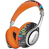 Bluedio A (Air) Bluetooth Kopfhörer leichte Stereo Wireless Headphoes mit Stilvollem Design / eingebautem Mikrofon (Doodle)