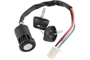 ANCLLO 4 Pin Ignition Key Switch 4 Wire for 50cc 70cc 90cc 110cc 125cc Quad ATV Dirt Bike Pocket Bike 4 Wheels Parts