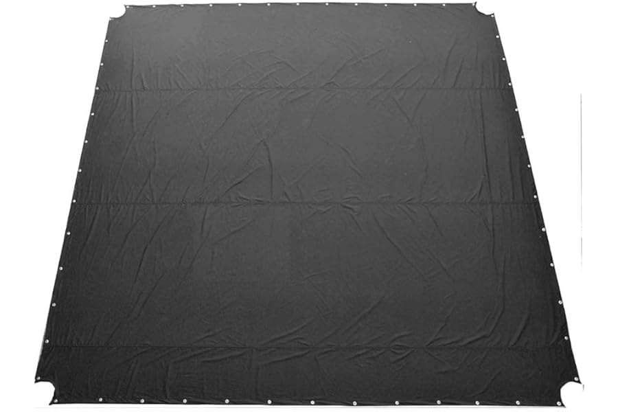 MMA Floor Ring Canvas Training Mat Cover for Gym and Home Boxing, Wrestling, Mixed Martial Arts, Gymnastics, Karate, Muay Thai, Judo, Jiu Jitsu, Fighting Men and Women- Black