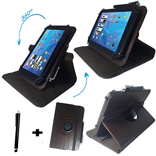 Odys Vito / 17,8 cm / 7.0 " Tablet Pc Tasche mit Drehfunktion + Touch Pen - 360° 7 Zoll Braun