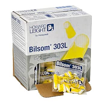 Honeywell 1007192 Howard Leight Large Bilsom 303 Uncorded Earplug Pocket (Pack of 200)