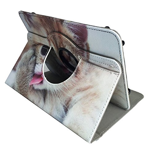 MEDION LIFETAB S10351 Tablet – PC / 25,7 cm / (10,1″) Zoll Drehbare Tablet Schutztasche mit Standfunktion + Touch Pen – 10 Zoll Katze 2 360° - 2