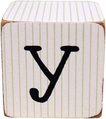 New Arrivals Letter Block Y, Green/White