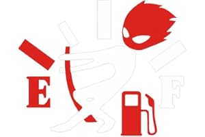 Autocollants de Voiture Drôles,iSpchen Autocollant pour Trappe à Essence de Voiture Auto-Adhésif Autocollant de Réservoir de Carburant de Voiture évider Angry Boy Ajustant Jauge Stickers