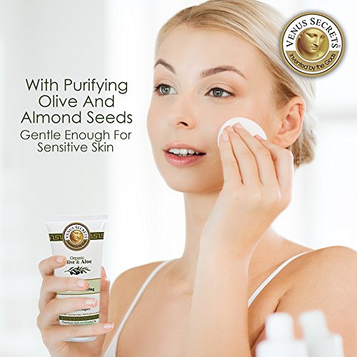 Gesichtspeeling – Face Scrub – Peeling-Gesichtsreinigung – Sanftes Gesichtspeeling – Gesichtsreiniger – von Venus Secrets Naturkosmetik – 100ml – für alle Hauttypen – hilft das Auftreten von Akne-Narben zu verringern – Reinigt und hydratisiert, so dass die Haut weich, glatt und hell wird – Tiefenhydratisierend – Erfrischt, reinigt und belebt die Haut – Kann mit Gesichtsbürste verwendet werden - 7