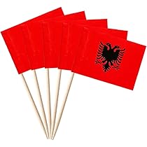 Stidsds 100 Stuzzicadenti Con Bandiera D Serpente Nero | Decorazione Per Buffet E Aperitivi