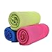 Produktbild SUPVOX 3PCS Super saugfähiges abkühlendes Tuch für sofortige Entlastung ForSports Training Eignung Gymnastik Yoga Pilates Spielraum kampierend und mehr (Mischungs-Farben)