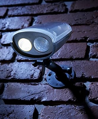 Auraglow Solalux Lampe solaire sécurité d’extérieur, sans fil avec détecteur de mouvement à infrarouge (PIR) Lampe de jardin