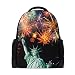 Produktbild My Daily Freiheitsstatue Fireworks Independence Day Rucksack 35,6 cm Laptop Daypack Schultasche für Reisen College Schule