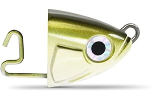 Black Minnow Fiiish Lures Head Jig BM160 – Vinyl – Jig Head For Soft Lure Fishing Jigging – Pack of Heads Nº5