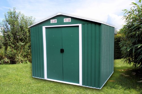 Zelsius – Gerätehaus, Geräteschuppen mit Giebeldach, 204 x 130 cm, grün - 2