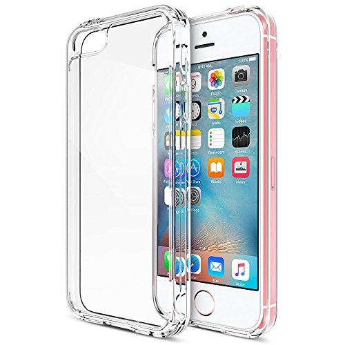 Coque iPhone SE / 5 / 5S, iVoler [ ULTRA TRANSPARENTE SILICONE EN GEL TPU SOUPLE ] Housse Etui Coque de Protection avec Absorption de Choc et Anti-Scratch pour iPhone SE / 5 / 5S