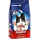 FELIX Katzentrockenfutter Countryside Sensations mit Rind, Huhn und Gem▒¼sezugabe, 2er Pack (2x 2kg Beutel)