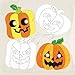 Produktbild Baker Ross Masken Zum Ausmalen Kürbis als lustiges Spielzeug für Kinder Zum Günstigen Preis – Perfekt als Kleine Party-Überraschung für Kinder zu Halloween (6 Stück)