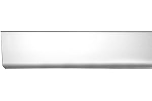 FUCHS DESIGN 2,5 m mètre - Hauteur: 80 mm FUCHS Plinthe aluminium anodisé argent pâle