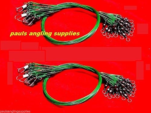 Lineaeffe12 asl LURE WIRE TRACES spinning pike fishing swivel zander