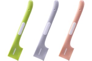 BFUZXY Cucharas de Lata para Comida de Mascotas,Juego de 3 Piezas en Color Rosa,Verde y Gris,Cucharas de Silicona para Mezclar Alimentos Húmedos,Utensilios de Alimentación para Mascotas