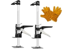 DUEBEL 2 Packs Arbeit Spararm Jack Kabinett Jacken für die Installation von Schränken Lift Tool Hand Jack Arm Präzisions Klemmwerkzeug Heben Klemmen Klemmen 23CM Anstrengung Aufzug 300KG Fliesenheber