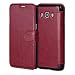 Produktbild Mulbess Samsung Galaxy J5 (2016) / J5 (2016) Duos hülle Wein Rot,Ledertasche für Samsung Galaxy J5 2016 / J5 2016 Duos [5,2 Zoll] Tasche Leder