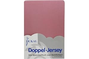 Dukal | Spannbettlaken oval für Kinderwagen Stubenwagen Wiegen Beistellbett | 46x82 – 47x82 cm | aus hochwertigem DOPPEL-Jersey | 100% Baumwolle | Farbe: Altrosa
