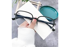 NEWADA Grandes Lunettes de Lecture, lecteurs de Livres grossissants, Miroir Plat antireflet for Ordinateur, Lunettes Anti-lumière Bleue (Color : Clear, Size : +0.50)