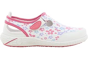 SAFETY JOGGER Lina Women's Work Shoes 35 EU Oxypas - Lightweight, Comfortable Safety Shoes with Velcro Fastening, Ideal for Care, Hospital, Kitchen or Indoor Use, Non-Slip, Black