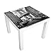 Produktbild Bilderwelten Beistelltisch - Manhattan Bridge in America - Tisch 55x55x45cm Beistelltisch Couchtisch Motiv-Tisch, Tischfarbe: Schwarz, Größe: 55 x 55 x 45cm