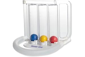 NEB AIR Wonder Care - 3 Balls Incentive Spirometer | Deep Breathing Lung Exerciser | Washable and Hygienic