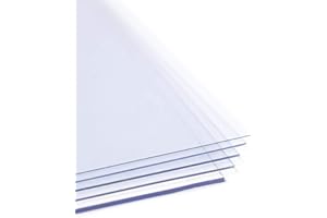 MATERIA PRIMA PVC transparente 50x35 cm (diferentes grosores) (1 mm)