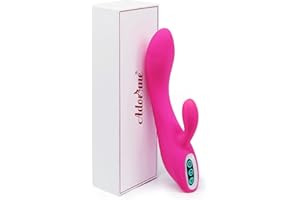 Vibratoren für Sie Klitoris und G-punkt mit Starke Funktion - Adorime Silikon Rabbit Vibrator Analvibrator Dildo Erotik Sexsp