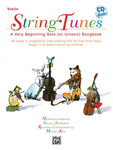 Stringtunes -- A Very Beginning Solo (or Unison) Songbook: Violin, Book & CD