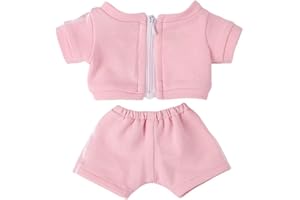 niannyyhouse Sportswear Uniforms 7.8"（20CM） Plush Doll Stuffed Figures Toys Clothes (Pink)
