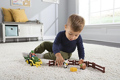 TOMY John Deere Mein erster Bauernhof Spielset – Bauernhofset zum Spielen für drinnen und draußen – für Kleinkinder ab 12 Monate - 4