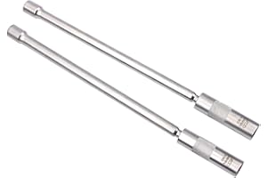CCLIFE 2-częściowy magnetyczny klucz do świecy zapłonowej 3/8", świece żarowe, przegub, klucz wkładka, narzędzie SW 14 mm 16 mm ekstra długie 310 mm