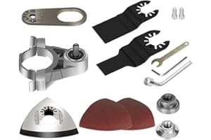 Ticfox Multifuncional Hoja de Sierra Mesa de Arena Kit Adaptador Para Herramienta Oscilante 100 Mm Tipo Amoladora Angular Kit de Adaptador de Herramienta Oscilante