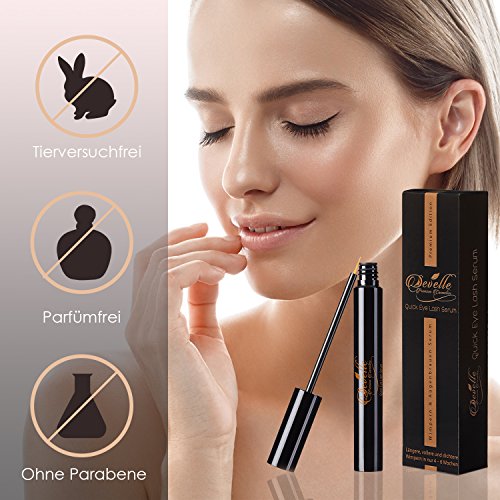 Wimpernserum 7 ml Develle Quick Eye Lash I Augenbrauenserum & Wimpernverlängerungs-Serum I schnelles Wimpernwachstum für längere & dichtere Wimpern I Wimpern-Booster I Wimpernwachstumsserum I Eyelash Activating Serum - 4