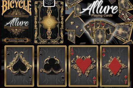 Preisvergleich Produktbild Spielkarten Allure schwarz - USPCC