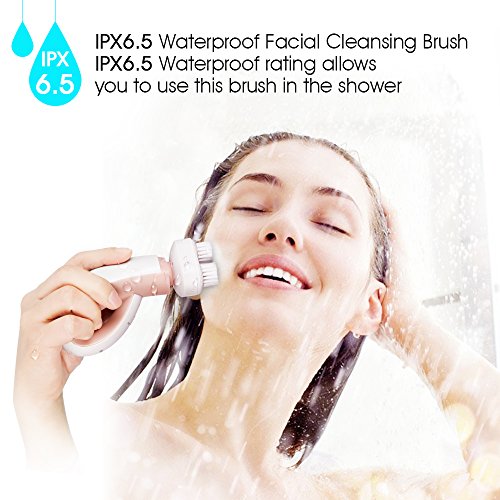 MiroPure Sonic Bürste zur Gesichtsreinigung Reinigungsbürste Gesichtsbürste mit 3 Geschwindigkeiten und 1 kostenlosem Bürstenkopf als Ersatz - 4