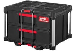 Milwaukee PACKOUT - Cajonera de 2 cajones Milwaukey, Rojo (4932472129)