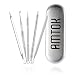 AMTOK Blackhead Remover Tool Kit 5 Pcs Set Acne Pimple Comedone Extractor Tool for Whitehead Popping Zit and Facial Blemishes Removal