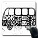 Produktbild Luancrop Mousepads Weinlese-Hippie-Zeit verziert Van Don 39 Hand Sorgen Sich seien Sie glückliche Friedensliebes-Rock-Roll-Entwurfs-Minivan-rutschfeste Spiel-Mausunterlage Gummilangmatte