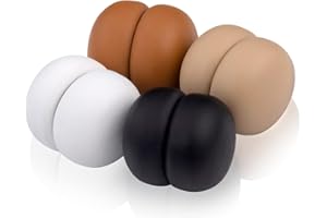 ESSENCE HIJAB Magnetic Hijab Pins: Brown, Beige, Black, White [Matte] [4-Pack] [World's Strongest Hijab Magnets]