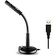 MarsHopper USB Microphone, Omnidirectional USB Computer Microphone | USB PC Condenser Mic for Conferencing, Games, Chat, Podcasting, Skype | Compatible with Laptop, Mac, PS4, Windows, Linux, macOs